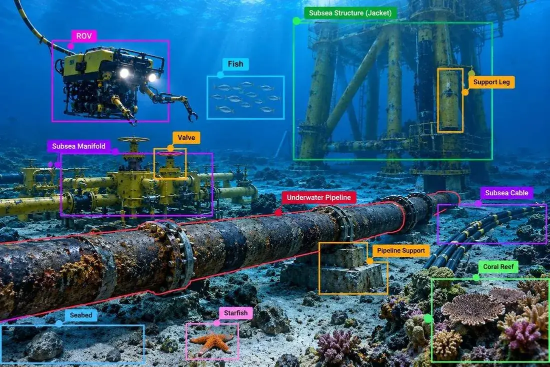 Shipwreck & Underwater Structure Annotation and Subsea Infrastructure Annotation