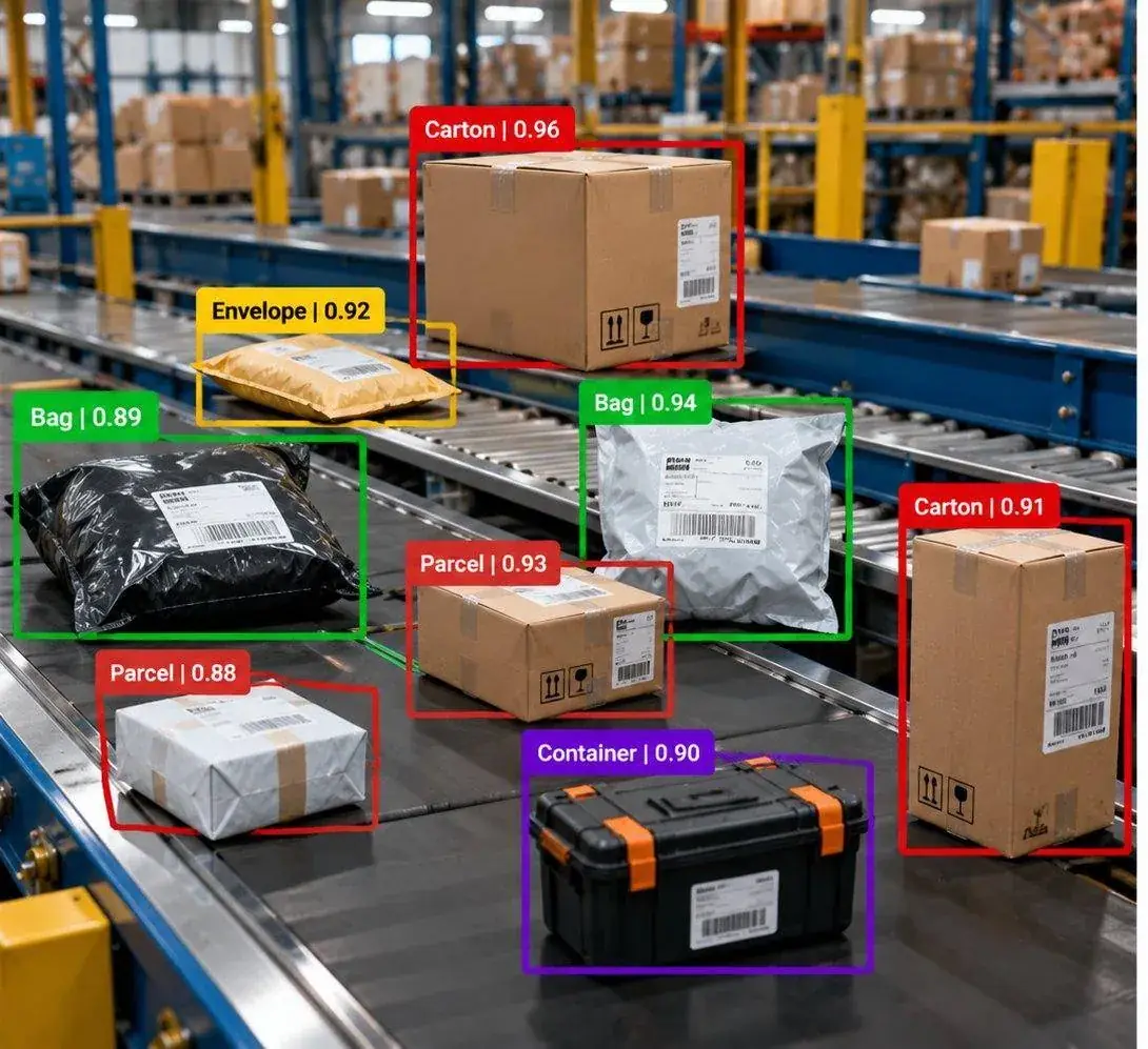Package & Parcel Detection and Pallet & Cargo Annotation