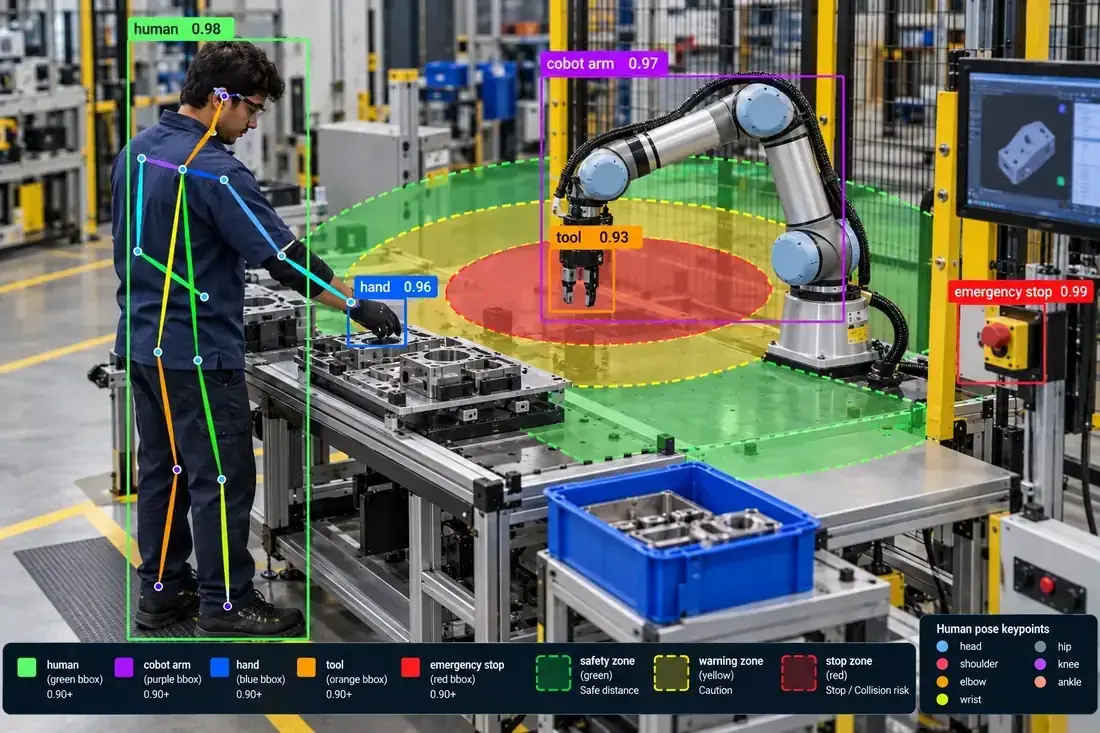 Human-Robot Interaction Annotation and Robot Pose & Keypoint Annotation