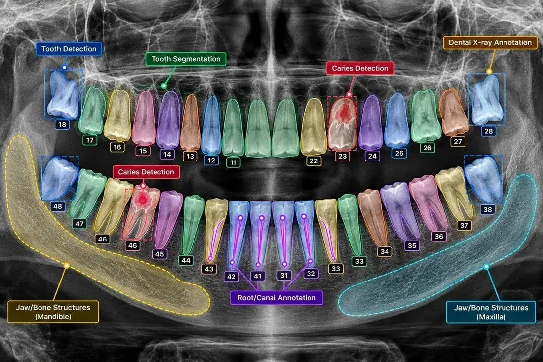 Dental & Oral Imaging Annotation and Medical Segmentation