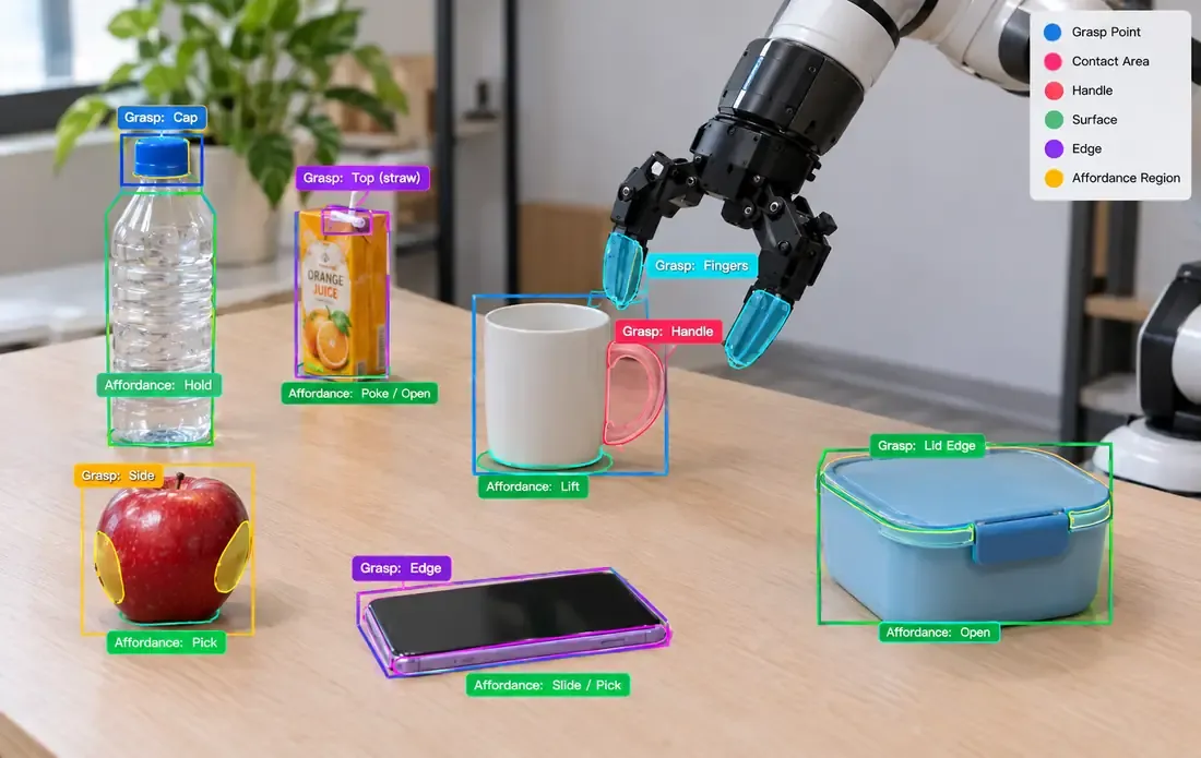 Object Manipulation Annotation and Grasp & Affordance Annotation